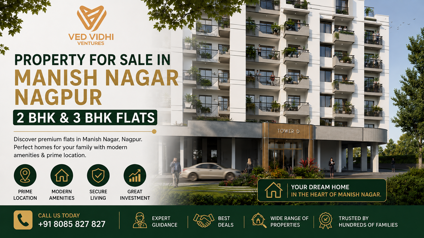 Property for Sale in Manish Nagar Nagpur  2 BHK 3 BHK Flats